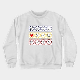 Baybayin word "Kapatid-Buhay-Mahalaga" (Sibling-Life-Precious) Crewneck Sweatshirt